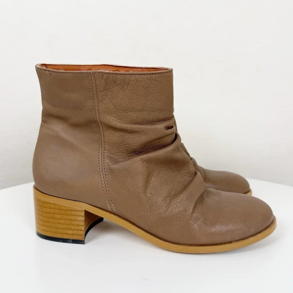 Anthropologie Maia Honey Ankle Boots